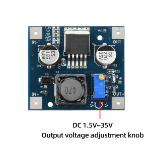 Diymore DC 3-40V đến 3.3V/5V/9V/12V/18V cố định bước điện áp xuống mô-đun điện LM2596 bước xuống mô-đun dc1.5-35V Điều chỉnh công suất điện áp mô-đun điện