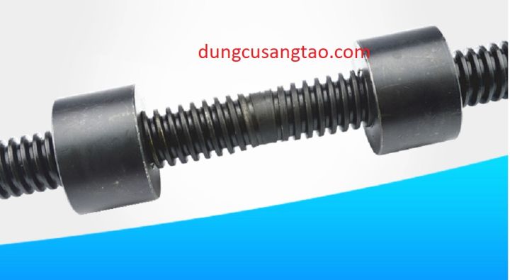 Vít me T screw thép T16 bước 4 (thanh ren T16x4 dài 1 m gồm 0.5m ren thuận - 0.5m ren ngược)