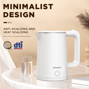 Dreepor Electric Kettle 2L Double layer anti-scalding automatic heat preservation kettle 1500W Electric Kettle