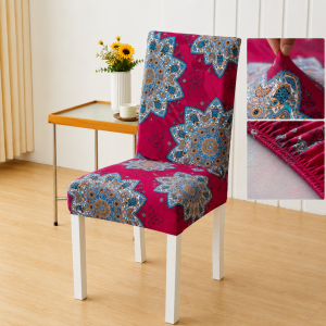 Universal Stretch Dining Chair Cover Elastic Spandex Washable Chair Protector Slipcover for Home Kitchen
