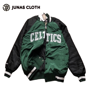 Varsity Jaket Basketball Retro Celitc Bomber Vintage