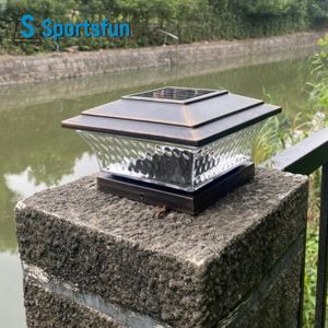 Energy-Efficient Solar Post Light 2800K Warm White for Outdoor Fence and Garden Pathway