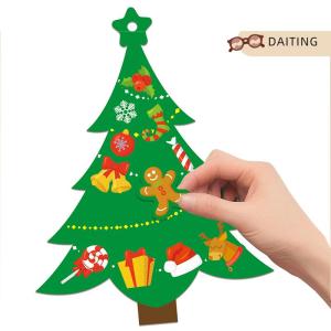 DAITING 24Pcs Giáng Sinh Hàng Thủ Công Cho Trẻ Em-DIY Xmas Tree Đồ Trang Trí Với Sticker Bộ Dụng Cụ-Thiết Lập Cho Kỳ Nghỉ Trang Trí Đảng Ủng Hộ