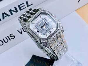 ĐỒNG HỒ NAM CHÍNH HÃNG BULOVA 96A285 Quartz White Dial Swarovski Mặt Vuông Silver Stainless Steel For Men