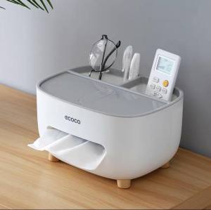 ECOCO Tissue Box Living Room Nordic Simple Multifunctional Creative Cute Remote Control Storage