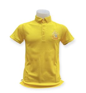 เสื้อโปโลสีเหลืองตรา 72 พรรษา รหัส 16-24071  ราคา 315 บาท