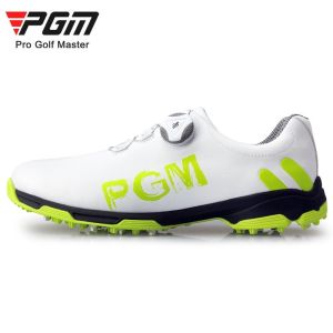 PGM mens Golf shoes for men and males for sports sneakers for Golf sports Non-slip waterproof Rotating button shoelace breathable