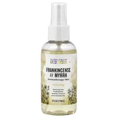 Aura Cacia Aromatherapy Mist Frankincense & Myrrh 4 fl oz (118 ml)