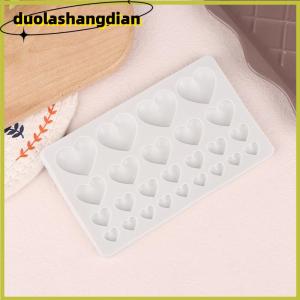 [Duola] 25 Cavity Love Silicone Molds DIY Heart Shaped Cake Mold Pastry Fondant Chocolate Cake Decor Tools Baking Supplies Resin Mould