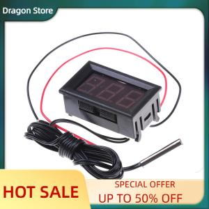 Dragon New Red DC12V Digital Thermometer With Temp Probe -50~110C Temperature Detector LED