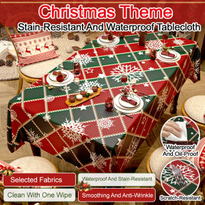 Tablecloth Waterproof and Stain-resistant Wipe Clean with a Single Wipe Long-term Use Festive Atmosphere