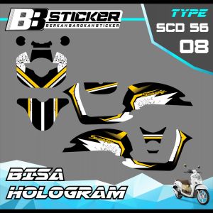 Decal Scoopy BISA HOLOGRAM Full Body Full Block Dekal New Fi 2017 2018 2019  Scd 56