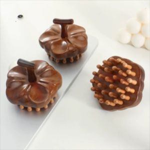 UDIEOA Multi-Functional Therapy Massage Comb Circular Tooth Sandalwood Scalp Head Massager Acupoint Massager Blood Circulation Scraping Body Massager Women/Girl