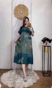 Daster Nagita Wanita Kekinian Terbaru Dewasa Pendek Bahan Rayon Premium Resleting Depan Ld 110 Cm