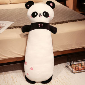 JOJO CASTLE 50/130cm Kawaii Long Panda  Throw Pillow Cute Soft Plush Stuffed Toy Nap Pillow Cushion Gift Doll for Kids and Girls Christmas Gift