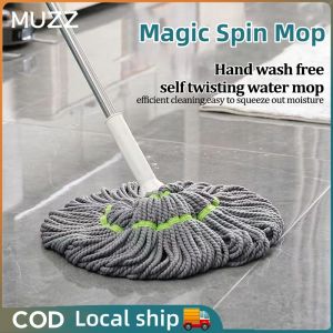 Magic Mops multi function free hand wash rotary mop floor tile mop Indoor Quick Dry Mop COD
