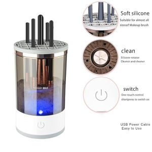 🔥【SG Ready Stock】Makeup Brush Cleaner and Dryer Automatic Clean Brushes Washing Cleaning Tool Boutique 化妆刷清洗机