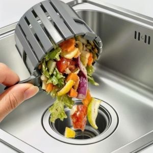 GENENIC Anti Clog Sink Strainer Basket Creative Stretchable Automatic Dumping Filter Basket Leftovers Food Catcher Self-Cleaning Kitchen Garbage Filter Kitchen Accessories