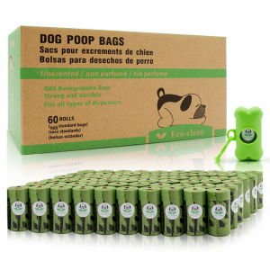 Compostable pet waste bag Portable pet litter bag Scented dog poop bag Civilized pet walking/Green/Degradable 宠物垃圾袋