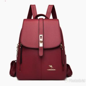 Tas Ransel Wanita Elegan Backpack Wanita Kulit Sintetis Premium Tas Punggung Fashion Kerja Kuliah Dan Sekolah
