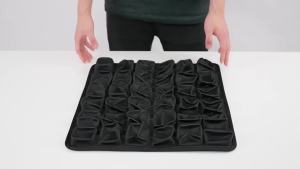 Travel Cushion3D Air CellInflatable Air Seat Cushion Portable Travel Comfort Pad for Car Office Chair Wheelchair(Black 1)