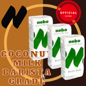 NOBO Coconut Milk 1L – Barista-Grade Froths Like Dairy Vegan No Preservatives | Plant-Based Milk for Coffee & Cooking