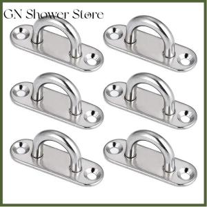 GNStore[COD] ห่วงตะขอ M5 6 8แผ่นเหล็กรูปตัวเปลญวณรูปตัว D ติดผนังรูปตัวยูติดเพดานเรือรูปตัวเปล