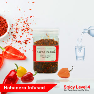 Dapor Zarina | HABANERO INFUSED | Authentic & Home-cooked |  Sambal Chili| DaporZarina | 1 Bottle | 380 gram