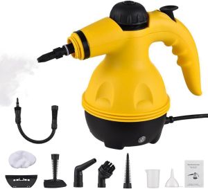 Steamer Cleaner Uap Portable Multifungsi Mesin Pembersih Uap Bertekanan Suhu Tinggi yang Kuat Mesin Steam Cleaner Pembersih Uap Listrik Portabel Steamer Genggam Rumah Tangga Rumah Kantor Kamar Membersihkan Peralatan Lampiran Alat Sikat Dapur