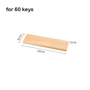 MACRAMEX Wooden Keyboard Wrist Rest for 60/87/104 Keys Ergonomic Mechanical Keyboard Pad Walnut Wood Rest Palm Pad