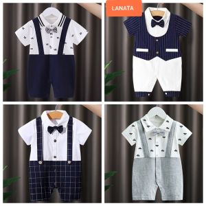 [Vải CAO CẤP] Body Công Tử Cộc Tay chất Cotton Mềm Mịn mẫu Body cho Bé Trai Bé Gái Dễ Thương từ 0 đến 12 tháng