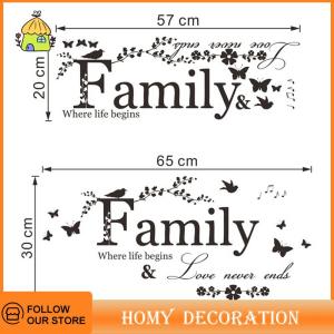 🎄【Special price】🎄Shao จดหมายครอบครัวอ้างไวนิล decal ศิลปะภาพจิตรกรรมฝาผนัง Home Decor สติ๊กเกอร์ติดผนัง