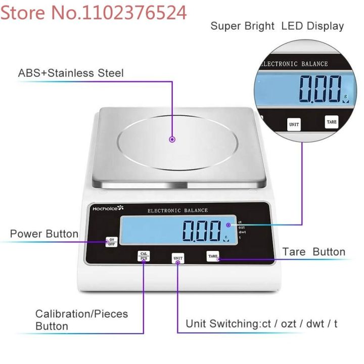 0.1G / 0.01G 1000G15Kg Industrial Precision Lab Electronic Digital