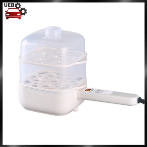 [Ueb Wholesale Mall] Egg Cooker Holds Up To 12 Eggs Anti-scald Egg Boiler Double Layer Multifunctional Egg Poacher for Soft Boiled Eggs