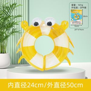 Phao Vòng Tròn Cho Bé Hình Thú Ngộ Nghĩnh - Phao Bơi Khủng Long Cua Vàng Cá Đuối Siêu Đáng Yêu Cho Bé Từ 2-8 Tuổi