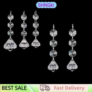 SHNGki 10pcs Acrylic Crystal Beads Pendant Garland Chandelier Hanging Party Wedding Decoration Tables Centerpieces Curtain DIY
