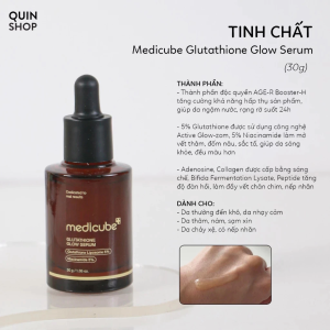 Medicube Glutathione Glow Serum 30g 5% Liposomal Glutathione + 5% Niacinamide Radiant Brightening Ampoule Reduce Dark Spots & Acne Blemishes by 4.8% Inhibit Melanin Even Dull Uneven Skin Tone Pigment Correcting Facial Essence