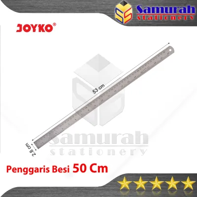 Penggaris Besi Joyko Panjang 50 cm RL-ST50 / per PCS / Ruller Stainless 50cm ST50