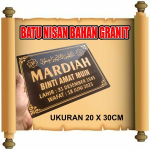 LEMPENGAN NAMA BATU NISAN