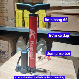 Bơm tay mini xe đạp xe máy thương hiệu Kapusi công nghệ nhật bản nhỏ gọn cơ động 1 bơm kèm theo đầu bơm để có thể bơm xe máy xe đạp bơm bóng bơm phao bơi bơm đa năng- Cửa Hàng Nam