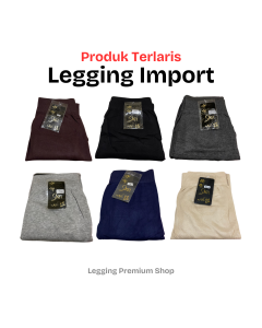 Legging Celana Olahraga Panjang Tebal Highwaist Premium Wanita Jumbo Polos Slim Fit BB 50-90KG