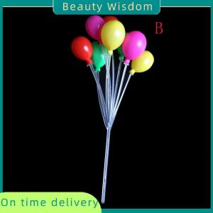 Beauty Wisdom Dollhouse Miniature 1:12 Living Room Plastic Multicolor Balloon String Toys