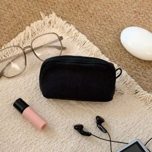 LONGB Kích thước nhỏ gọn Túi đựng đồ trang điểm Nhiều Ngăn Màu đơn sắc Túi đựng đồ du lịch Thực tế Lưu trữ hàng ngày Túi đựng mỹ phẩm Dành cho các cô gái