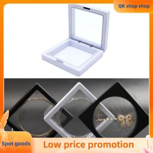 ✨QK shop✨ White Transparent Suspension Display Cases Jewelry Box Necklace Storage Holder
