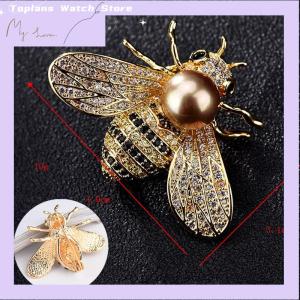 [Toplans]💖[HOT SALE]🎈🎈 Buy 4 get 4% แมลงชุดเข็มกลัดที่ละเอียดอ่อนผึ้งน้อยเข็มกลัดคริสตัลพลอยเทียม Pin เครื่องประดับ💓💓💓