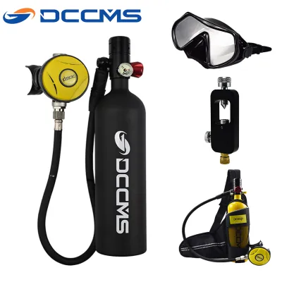 Respirator Air Tank DCCMS Scuba Diving Cylinder With Hand Pump Diving Mask for Snorkeling Diving Equipment Portable Oxygen Tank Set