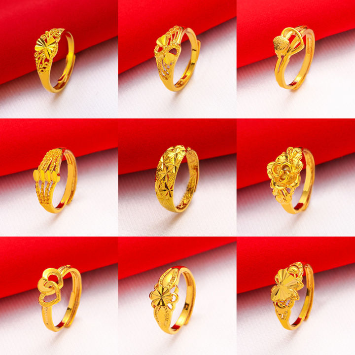 Classic Posh 22k Gold CZ Ring w/ Solitaire | Cz ring, Yellow gold rings, Gold  rings