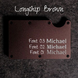 [SG Seller] Slim Card Vault Matte Metallic finish Wallet RFID card holder Customized engraving