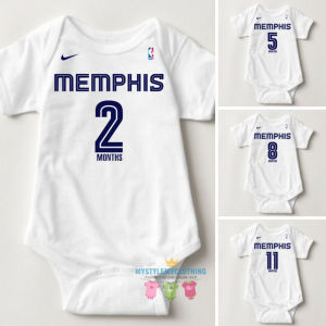 Baby Monthly Onesies - Basketball Jersey MMPZ GRZLZ