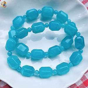 Graduation Grade Faceted Amazonite Bracelet